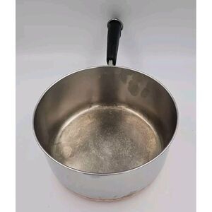 Vintage 1801 Revere Ware Copper Bottom 2 Quart‎ Sauce Pan No Lid